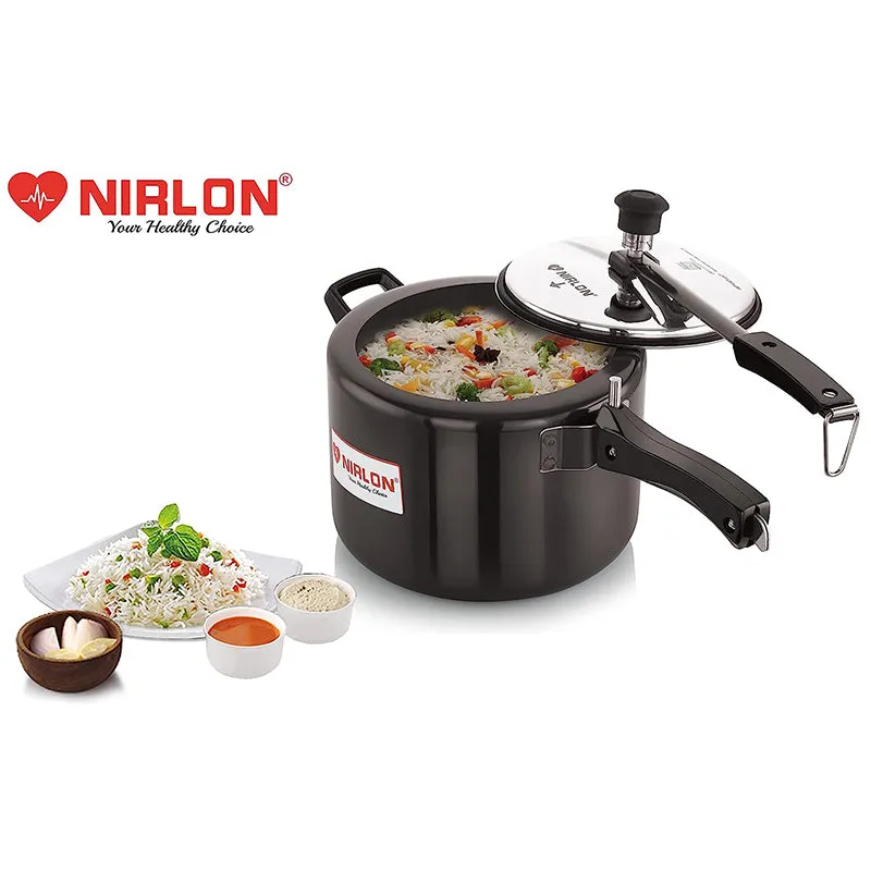 Nirlon Hard Anodized Pressure Cooker - 5000 mL/ 9 Inches media 3