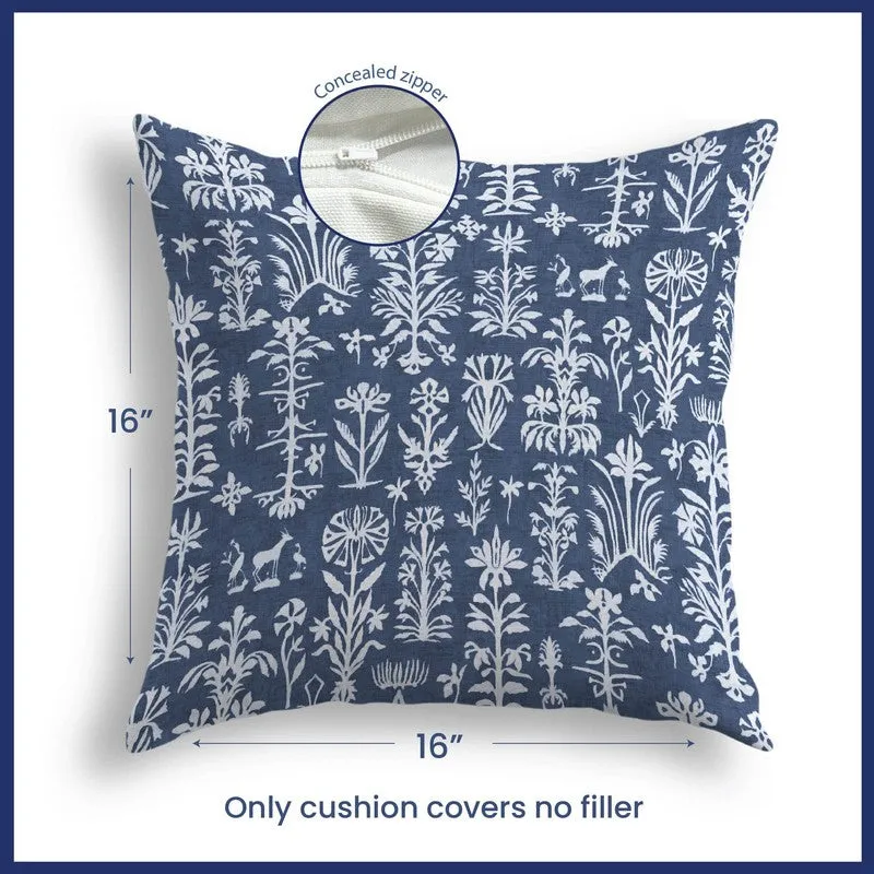 Urban Space Softiq Blue Cotton Cushion Cover Set - Set of Three media 6