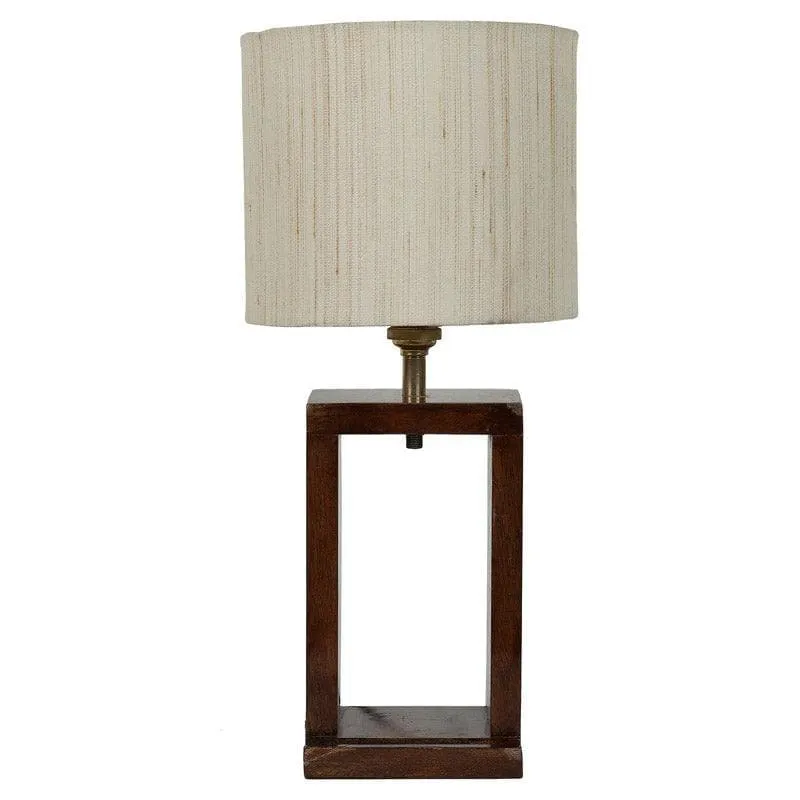 Urbane Recto Fabric Table Lamp - Beige,Brown media 4