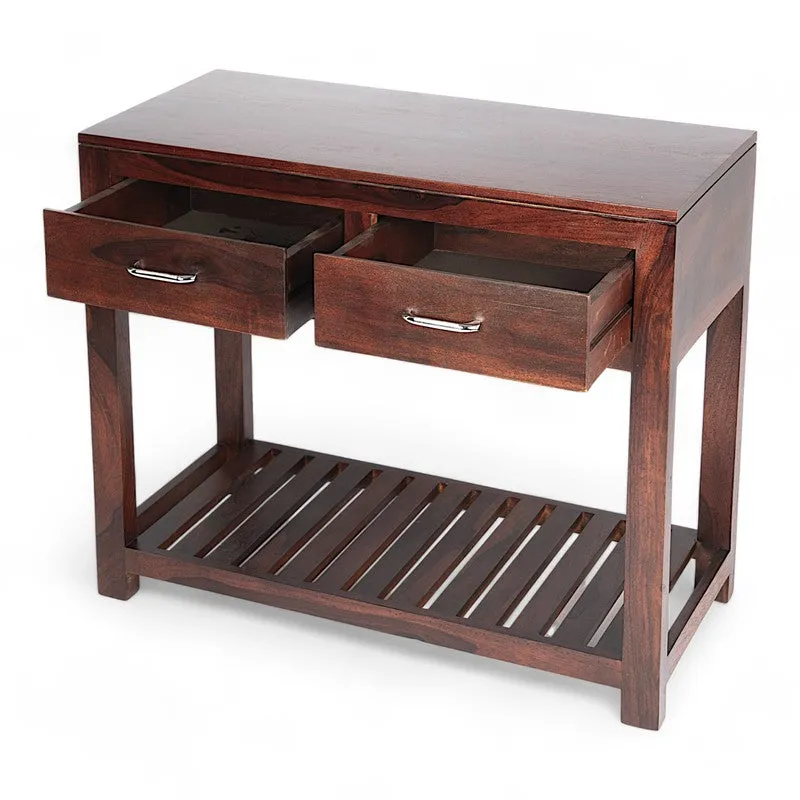 Wynex Sheesham Wooden Table - Brown media 4