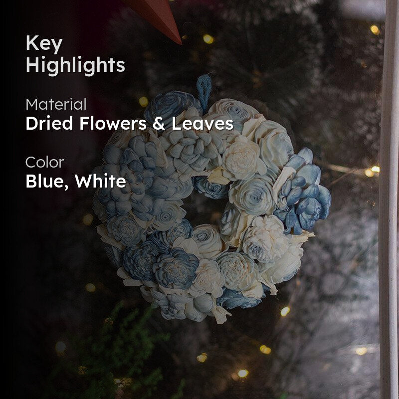 Fleur Amour Dried Flower Wreath - Blue media 2