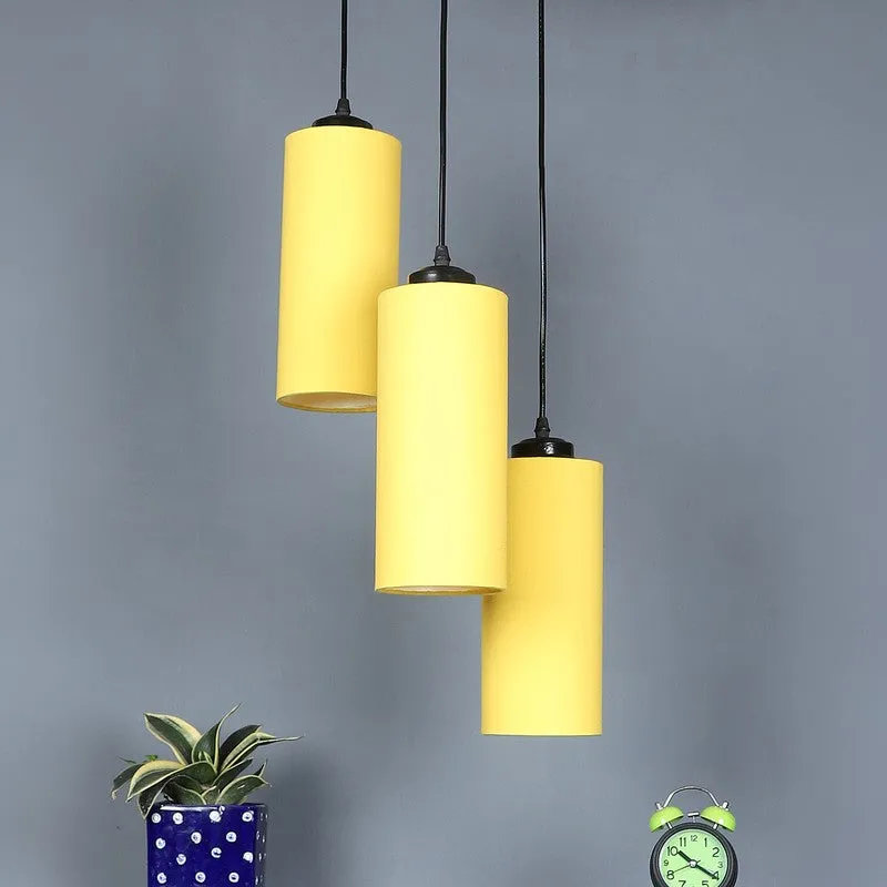 Glowspire Triple Metal Ceiling Lamp - Yellow media 3