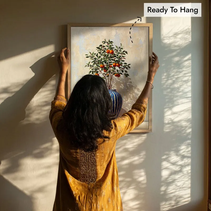 Rustic Zest Canvas Wall Painting - Brown Frame media 8