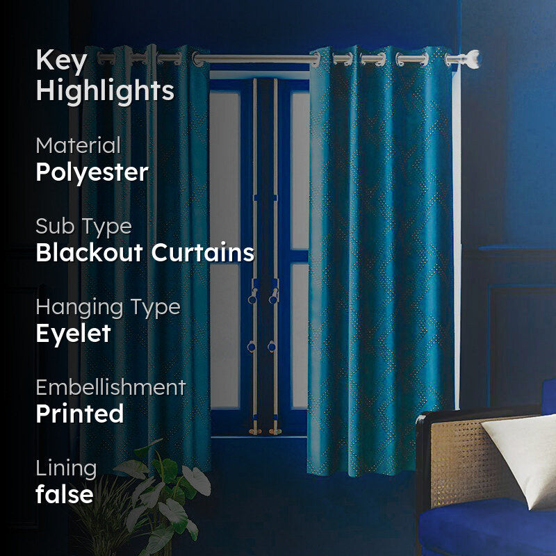 Alain Polyester Blackout Curtain - Set Of Two media 2