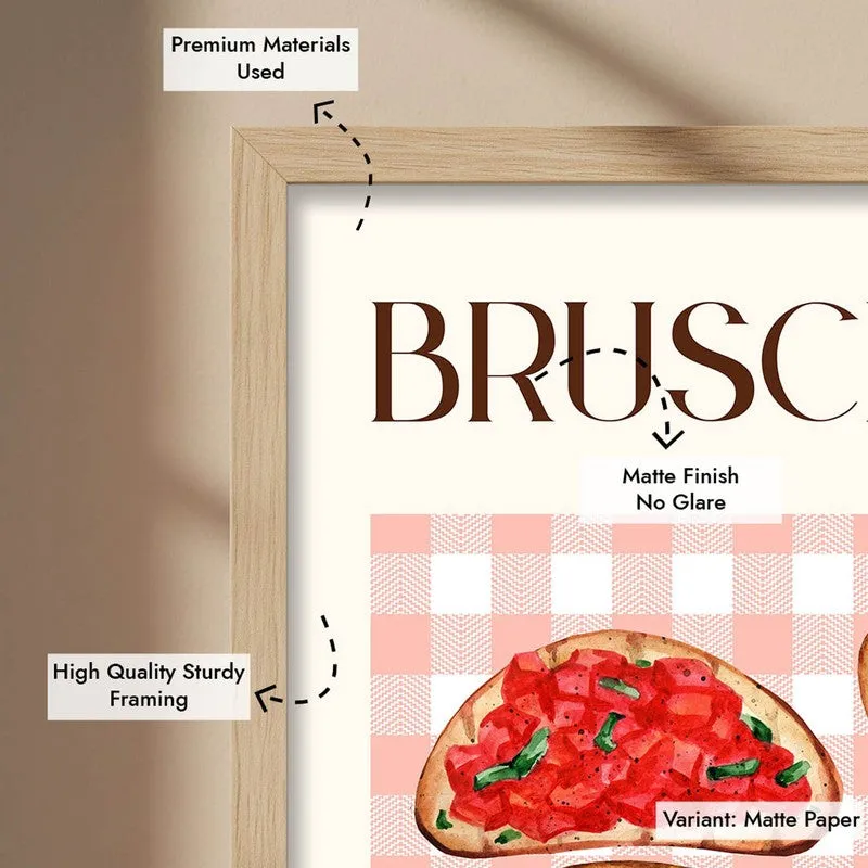 Bruschette Collection Archival Canvas Wall Art - Brown media 8