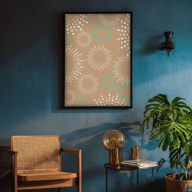 Stellar Echoes Canvas Wall Painting With Black Frame media 8