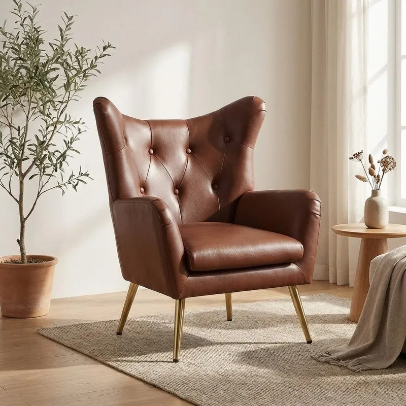 Urban Neem Wood Lounge Chair - Brown media 1