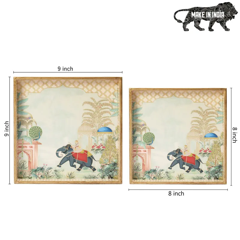 Royal Haathis Square Serving Tray - Set Of Two media 9