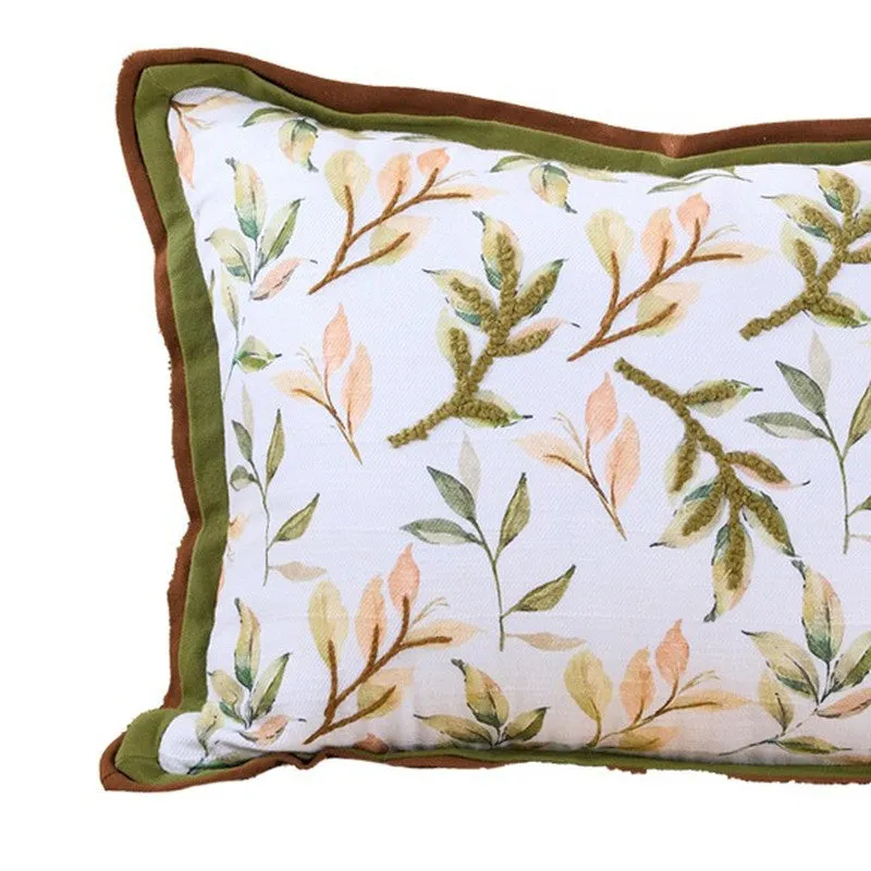 Leafy Shades Cotton Cushion media 4