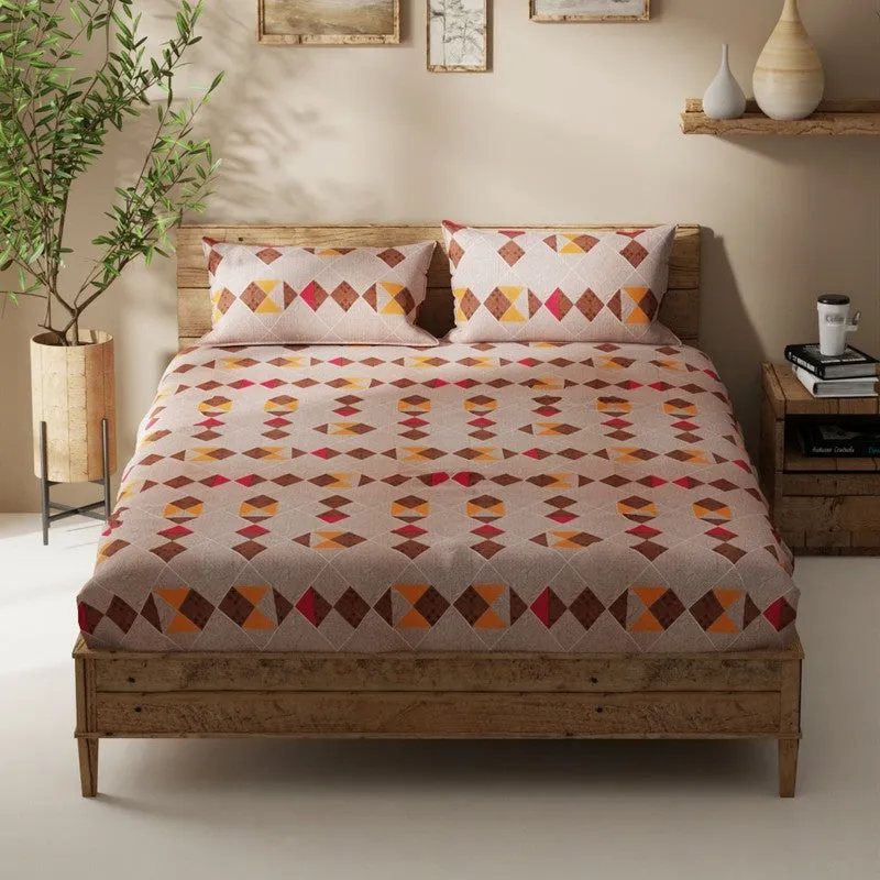 Korin Bedsheet (Beige) - 115 GSM media 3