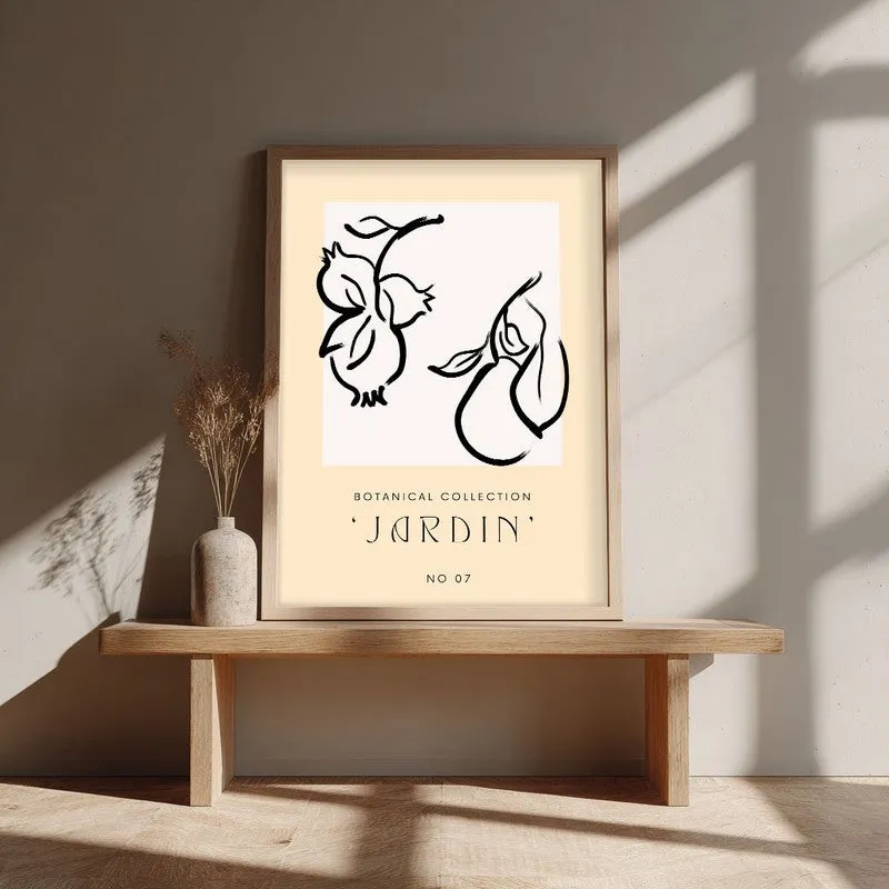 Quiet Yield Canvas Wall Painting With Brown Frame media 4