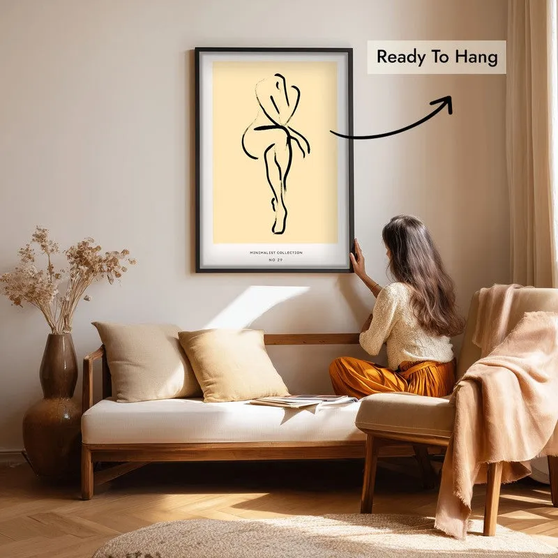 Grace Unfolded Canvas Wall Painting With Black Frame media 7