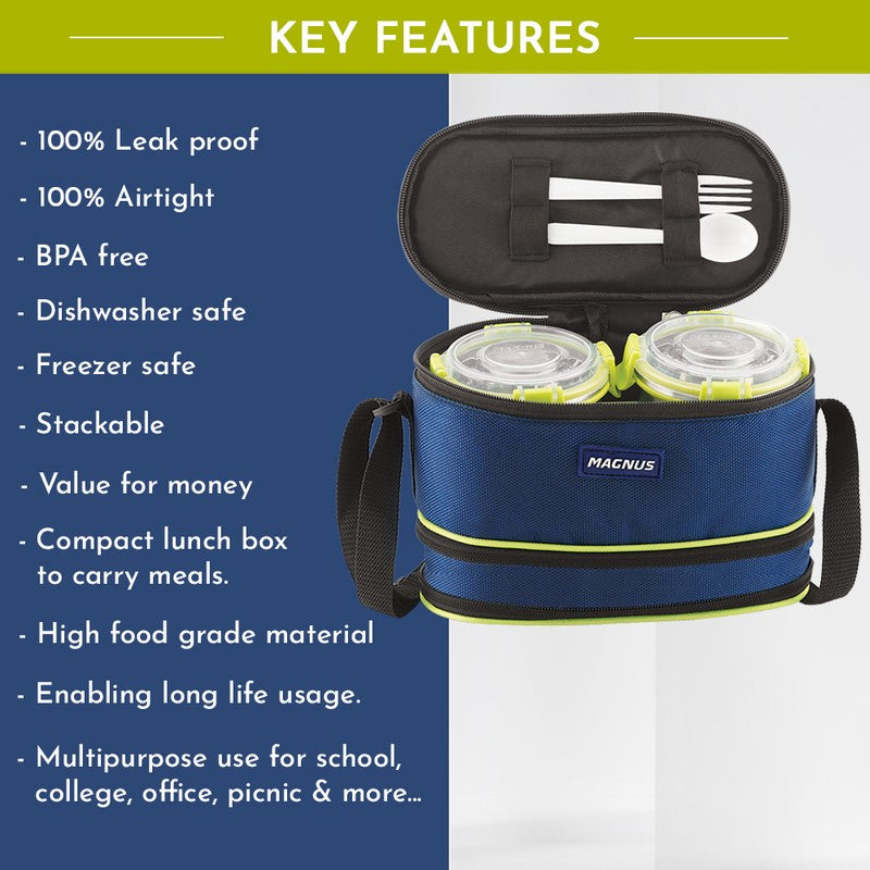 Norix Go Lunch Box with Lunch Bag - Five Piece Set media 8