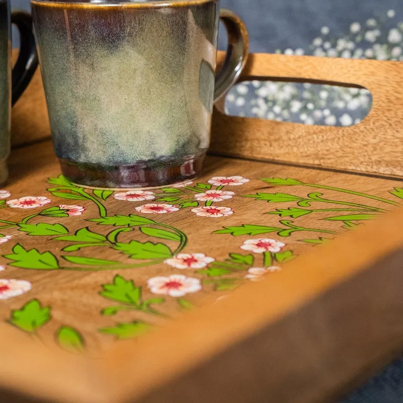 Florabelle Bloom Wooden Serving Tray media 8