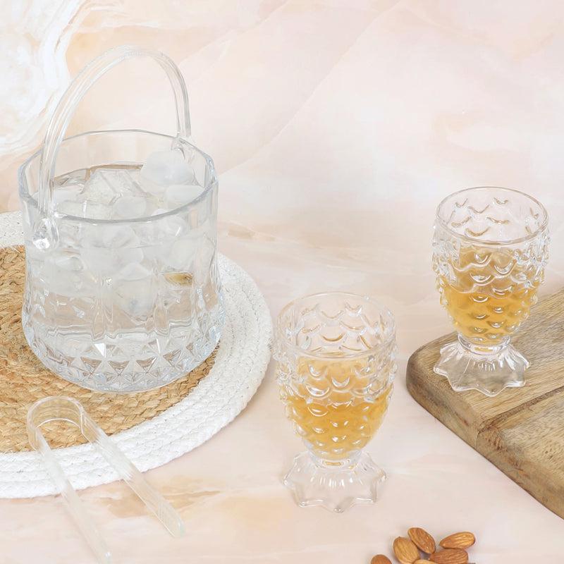 Orrigan 1000 ML Ice Bucket With 140 ML Glass And Tong - Four Piece Set media 3