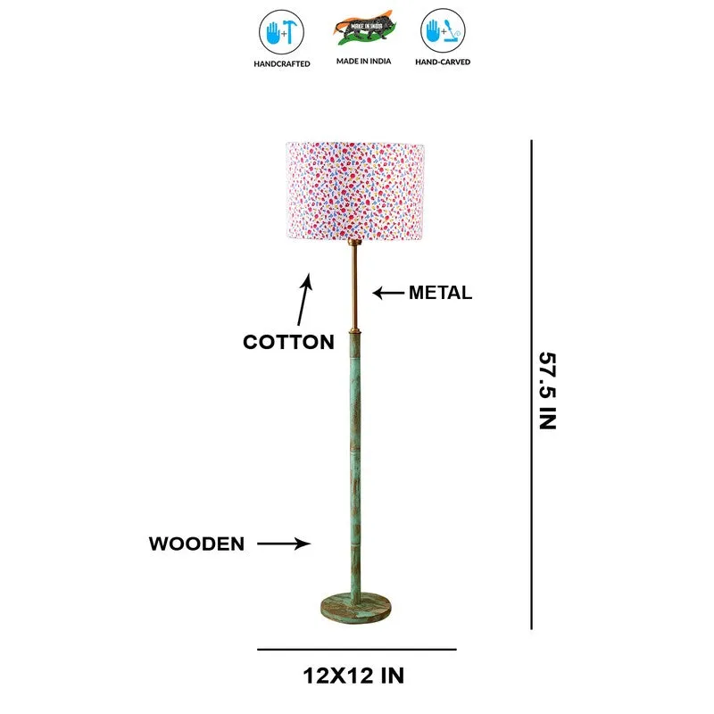Ocean Mist Wooden Floor Lamp - Multicolor media 8