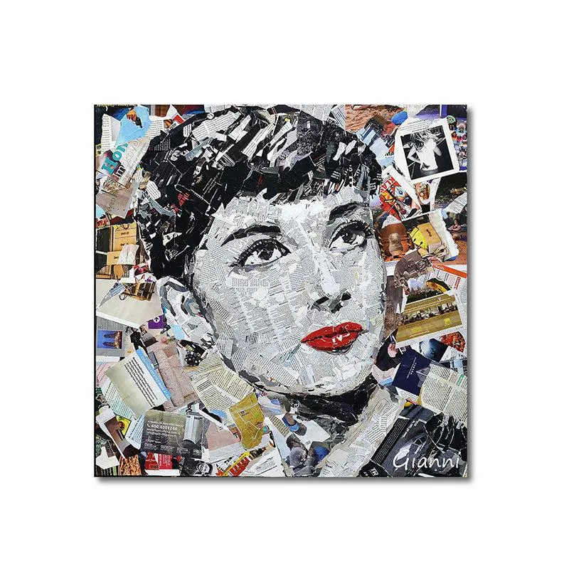 Audrey Glam Canvas Wall Painting media 3
