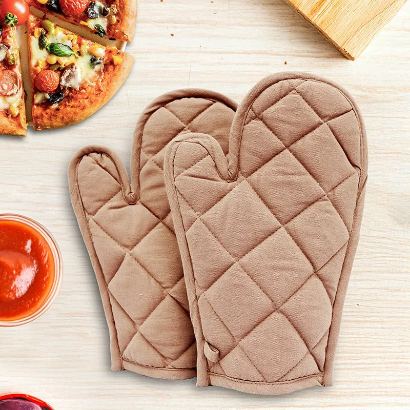 Swayam Garde Kitchen Gloves (Beige) - Set Of Two media 1