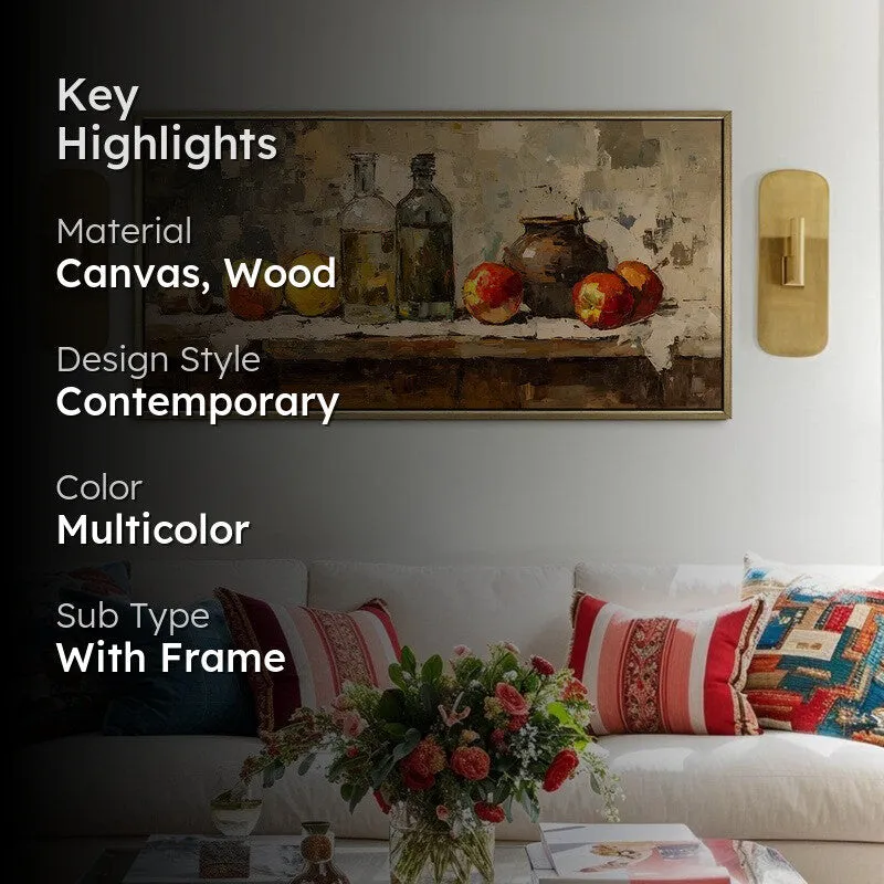 Orchard Table Canvas Wall Painting With Frame media 2