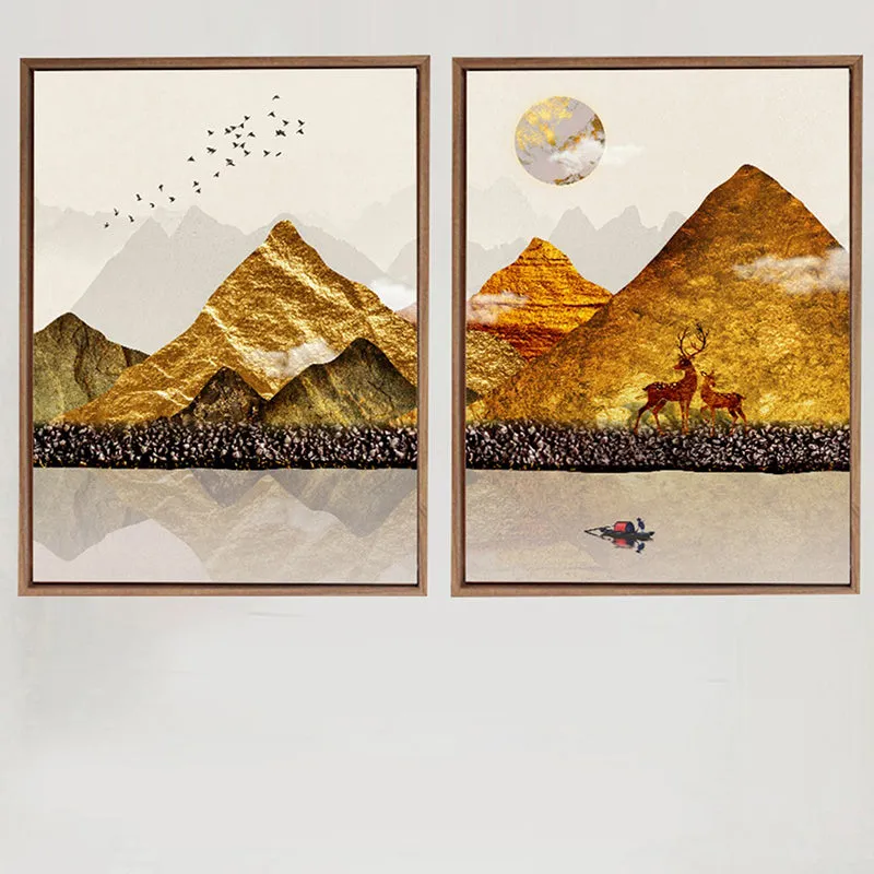 Foiled Hills Wall Art - Set Of Two media 1