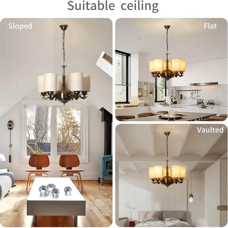 Glanna Cylindrical Golden Antique Ceiling Lamp media 5