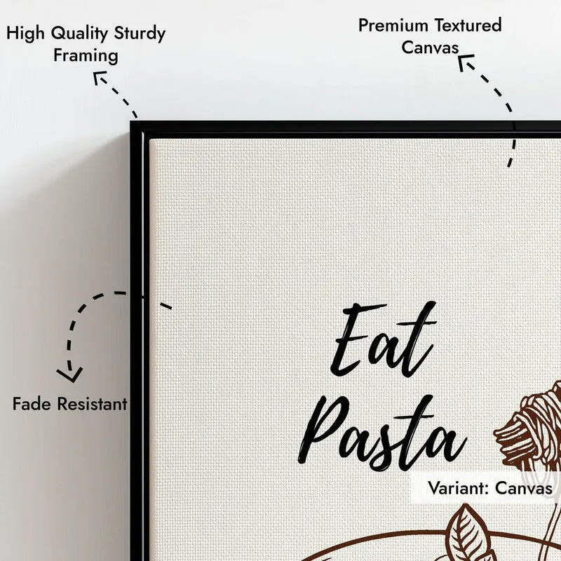 PastaAura Archival Canvas Wall Art - Black media 7