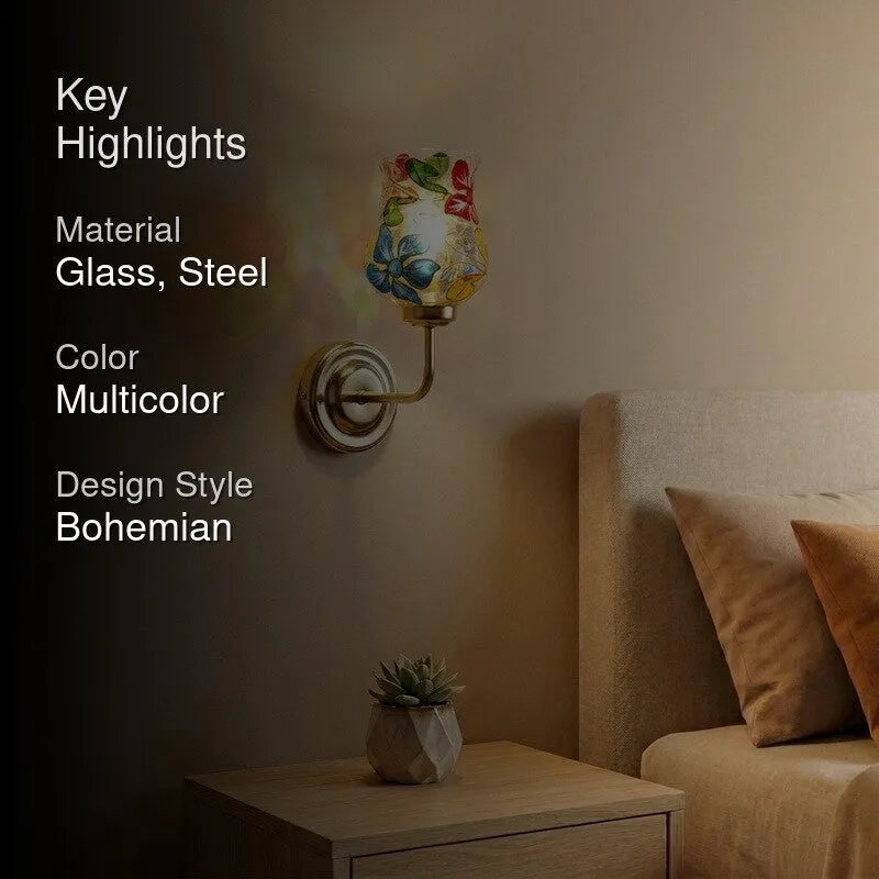 MosaicBloom Petal Harmony Glass Wall Lamp media 2
