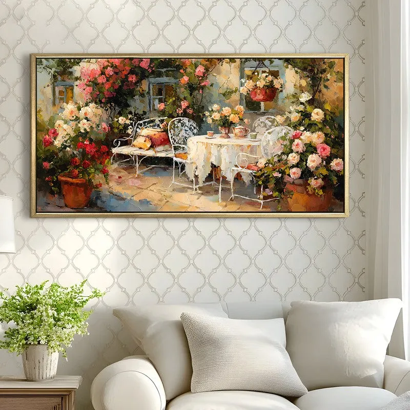 European Streetfront Terrace View Wall Art media 3