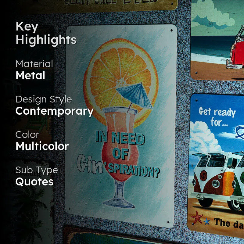 Ginspiration Metal Wall Accent media 2