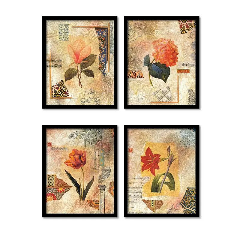 Pastel Fleur Wall Art - Set of Four media 3