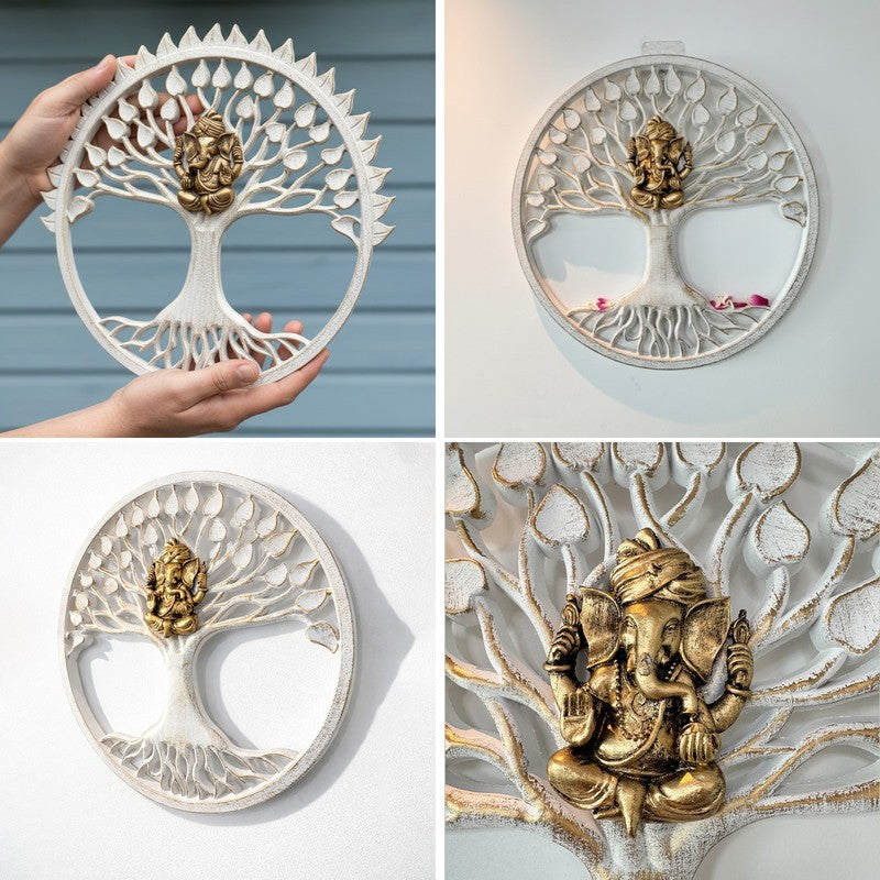 Eternal Tree of Life Ganesha MDF Wall Accent media 7