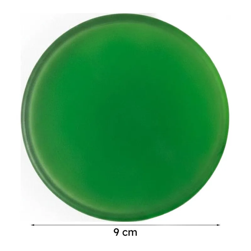 Glossy Drop Glass Coaster (Green) - Set Of Four media 7