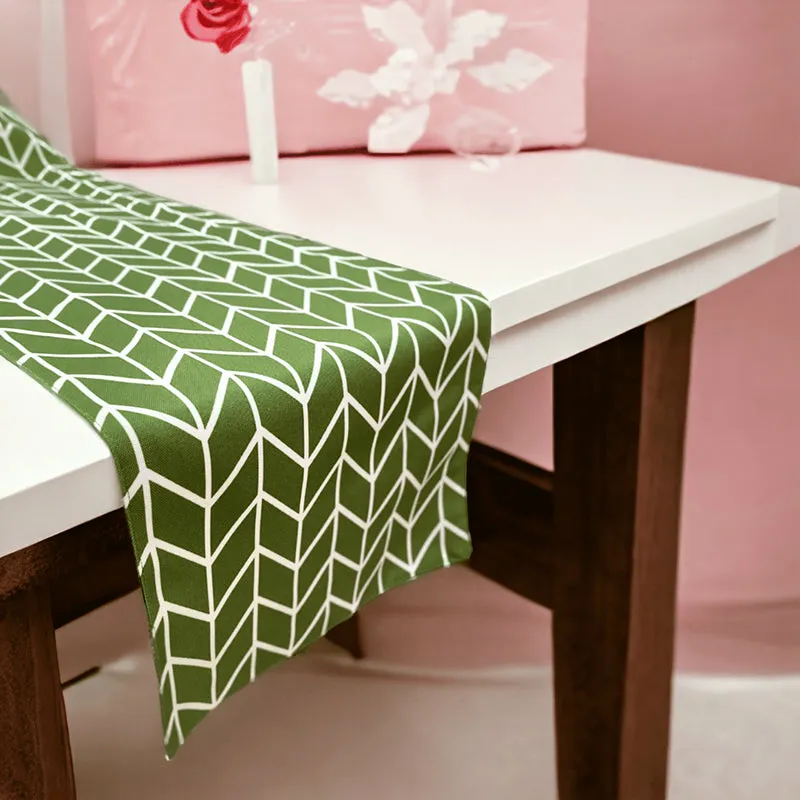Chevron Feast Cotton Table Runner media 3