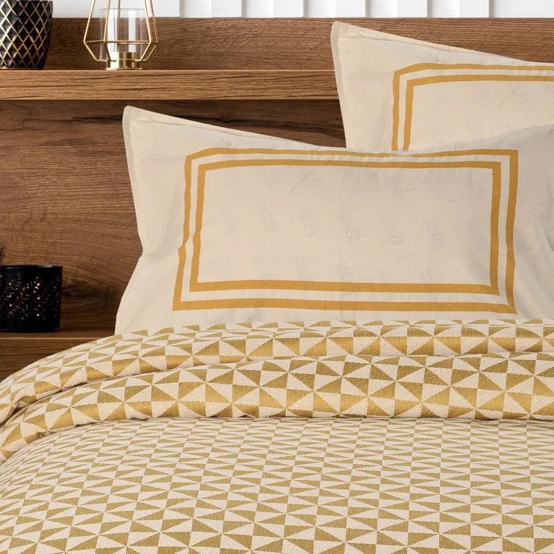 Pixel Nest Cotton Bedsheet (Yellow) - 224 TC media 4