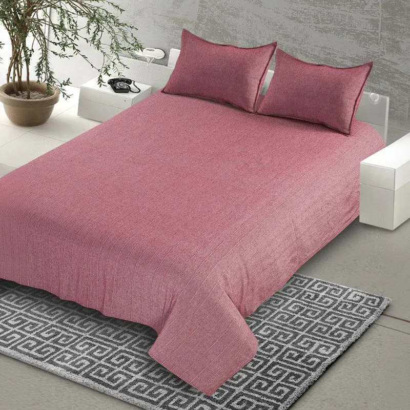 Serene Spread Cotton Bedsheet (Purple) - 220 TC media 4