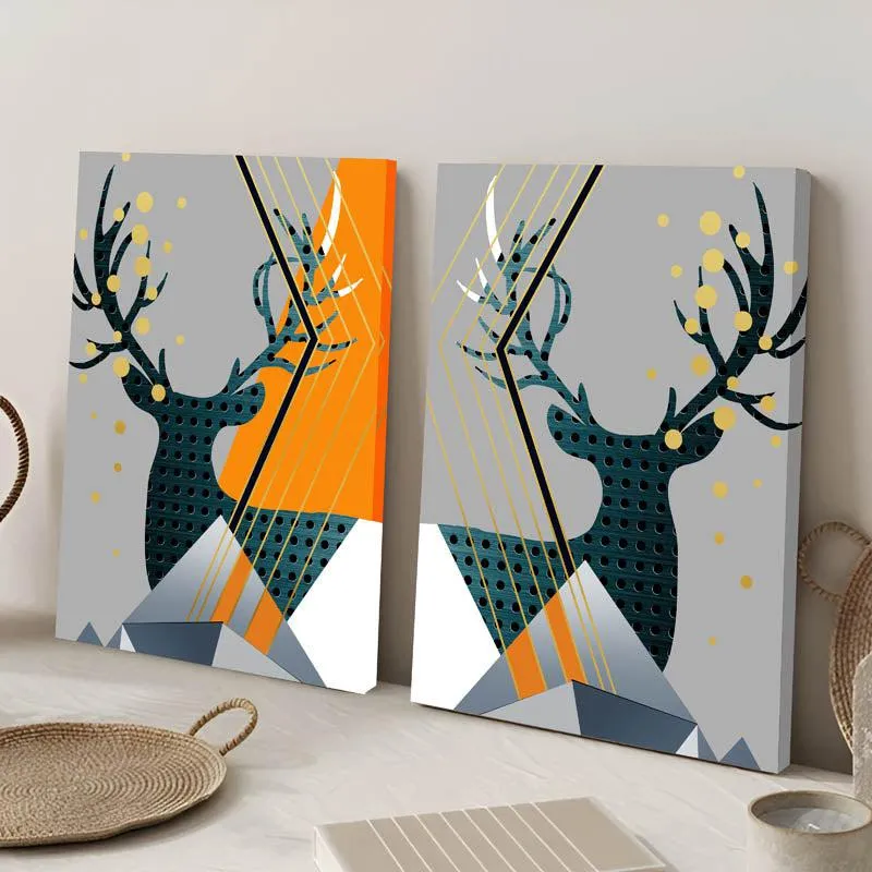 Vaughn Stag Wall Art - Set Of Two media 3