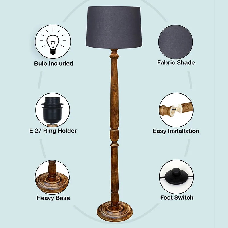 Elfin Serra Floor Lamp - Grey media 5