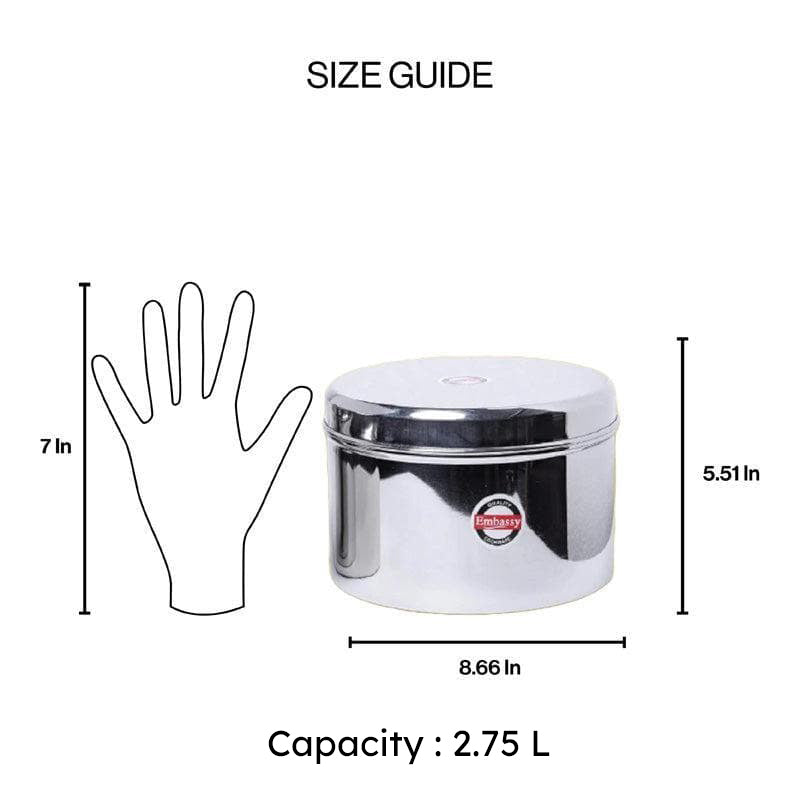Old School Stainless Steel Storage Container - 2750 mL media 7