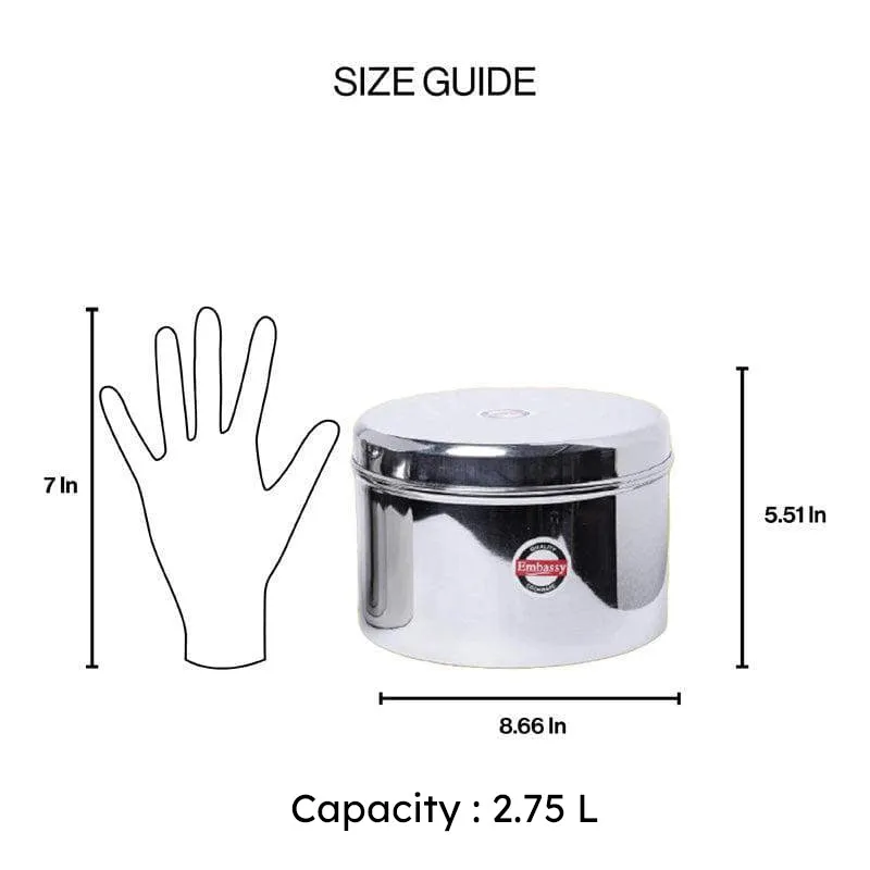 Old School Stainless Steel Storage Container - 2750 mL media 7