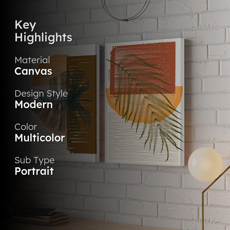 Aveta Abstract Wall Painting - Set Of Two media 2