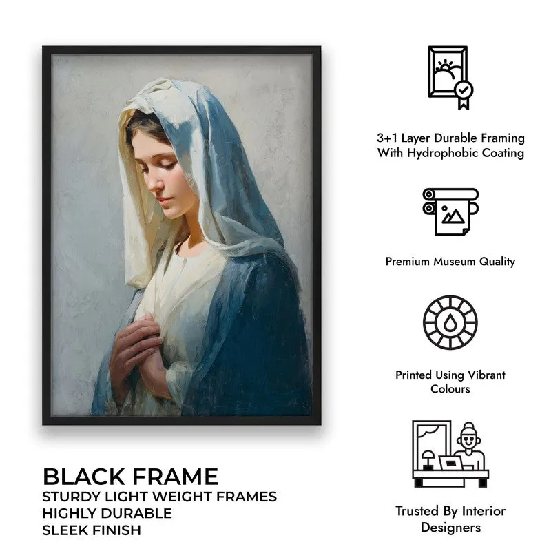 Grace in Devotion II Archival Paper Wall Painting With Black Frame media 7