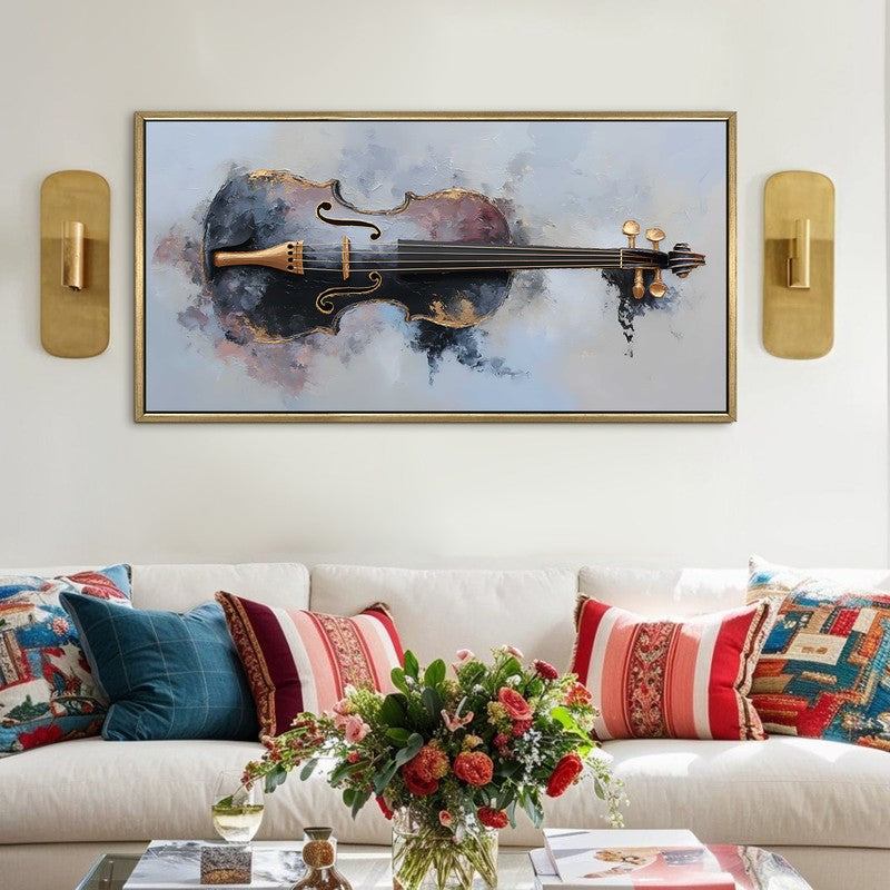 Violet Rhythm Canvas Wall Art