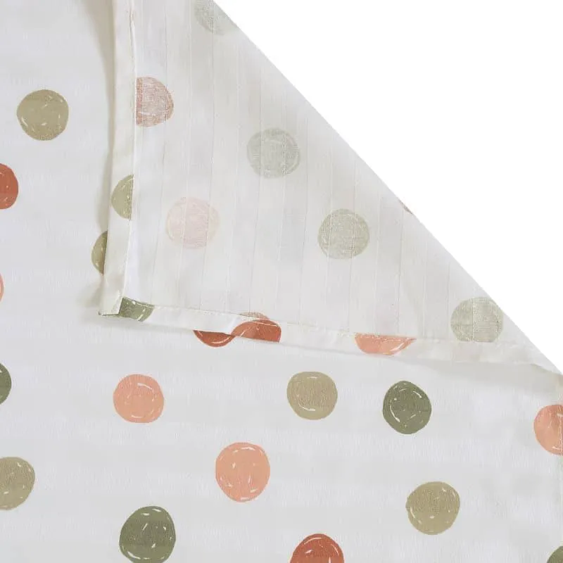 Swayam Polka Plot Cotton Bedsheet (Ivory) - 200 TC media 4