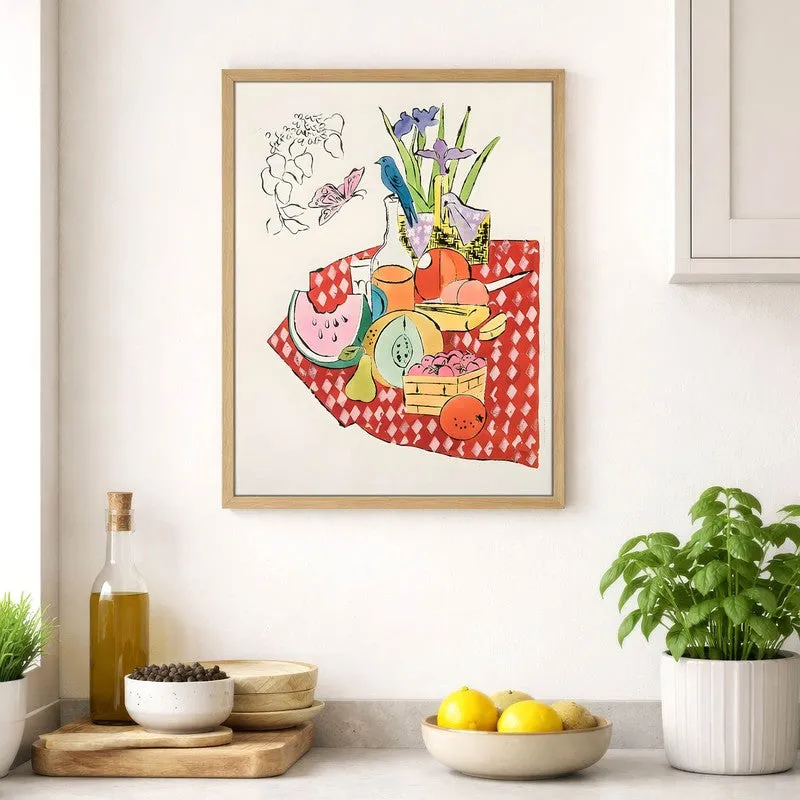 Savory Scene Archival Canvas Wall Art - Brown media 4