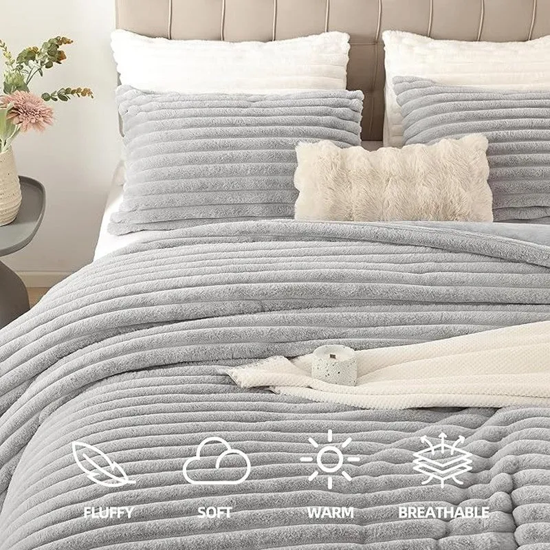 SleepScape Faux Fabric Blanket (Grey)- 300 GSM media 7