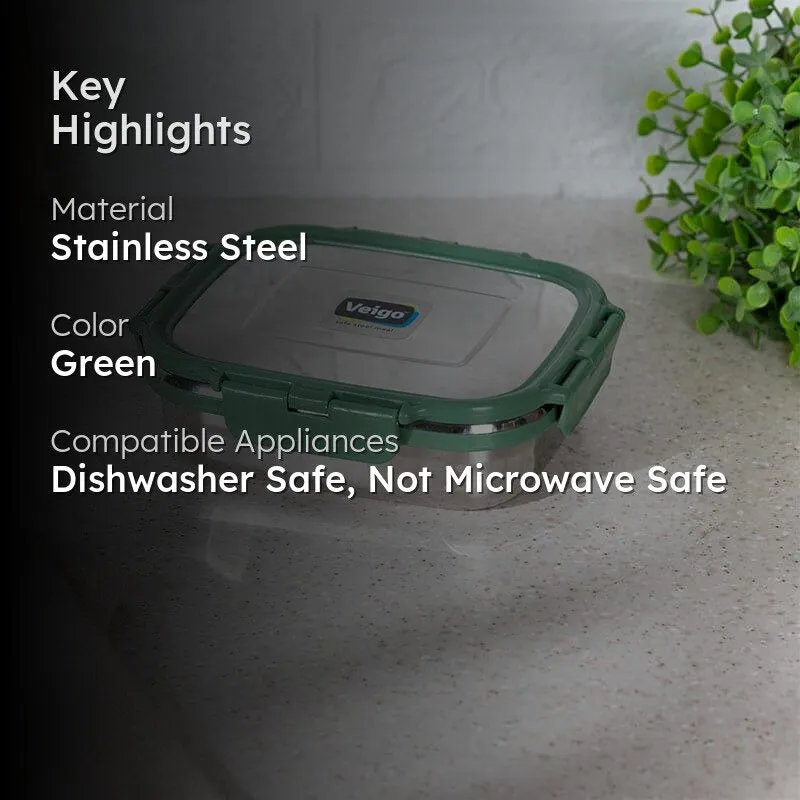 Meal Mate Lunch Box (Green) - 575 mL media 2