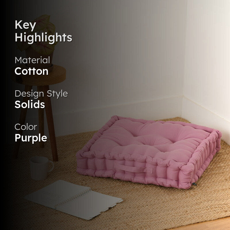 Marlon Floor Cushion - Lilac Purple media 2
