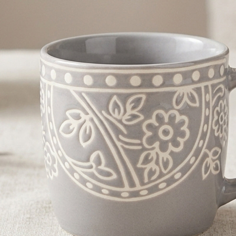 Ray Porcelain Coffee Mug (300 mL Each) - Set of Two media 3
