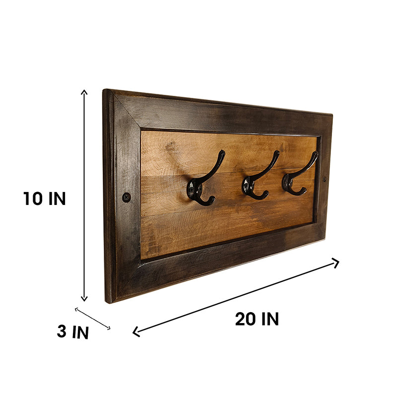Struktura Wooden Wall Coat Hanger cum Key Holders media 6