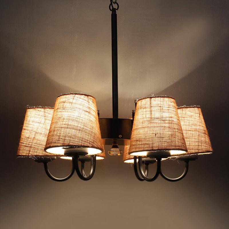 Viya Conical Jute Shade Ceiling Lamp - Beige